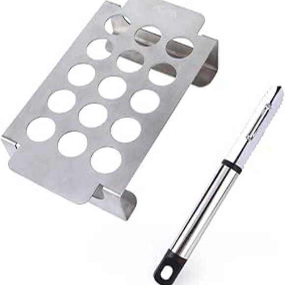 BBQ Chili Pepper Rack Grill Roasting  Arctic Monsoon  with corer NWT - Picture 10 of 10